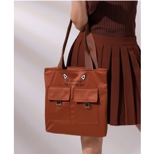 Toz Vintage Kedi Figürlü Fermuarlı Kol Omuz Çantası