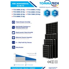 Tommatech 150WP 48MB6 Perc Monokristal Güneş Paneli