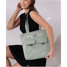 Toz Vintage Spring Break Yazılı Kol Omuz Çanta