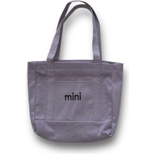 Toz Vintage Canvas Mini Yazılı Bez Omuz - Kol Çantası