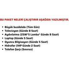 Güneş Enerjisi Bağ Evi Solar Paketi – 3kw Inverter + 3x 350W Güneş Paneli + 2x 12V 150AH Jel Akü