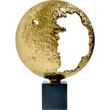 Döküm Ay Dekor Altın Sarı