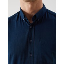 Lc Waikiki Yeni Sezon Regular Fit Kisa Kollu Armurlu Erkek Gomlek - S5FC53Z8