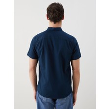 Lc Waikiki Yeni Sezon Regular Fit Kisa Kollu Armurlu Erkek Gomlek - S5FC53Z8