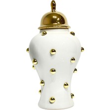 Gold Benekli Seramik Küp Orta Boy