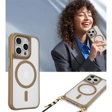 Newface Iphone 15 Pro Max Kılıf Enka Magsafe Silikon Kılıf - Şeffaf Dpmah