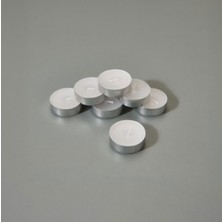 50'li Tealight Mum - Beyaz - 3,8 cm