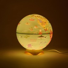 My Wild World Globe Abajur - Renkli - 26 cm