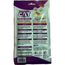 Cat Creamy Snack Tuna&scallops Tuna Balıklı ve Deniz Tarağı Kedi Ödül Maması 5X15GR