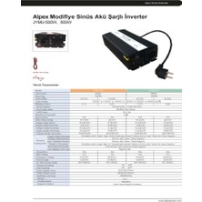 Alpex 500W 12V Ups (Şebeke Şarjlı) Modifiye  Inverter