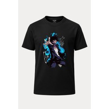 nirvoda Bnha Dabi My Hero Academia Baskılı Loose Fit Bisiklet Yaka Tişört Anime Manga