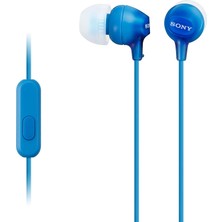 Sony MDR-EX15APLI Kulak Içi Kulaklık, Dahili Mikrofon, Kablolu, Mavi