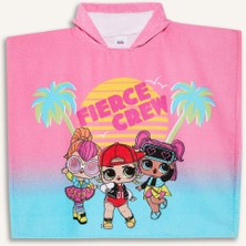 DeFacto Kız Çocuk L.O.L. Surprise Desenli Pamuklu Panço Havlu C1423A825SM