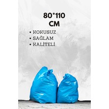 10 Adet 80X110 Mavi  Büyük Boy Ultra Kalın Nakliye Torbası Ev Eşya Taşıma Poşeti Taşınma Çuvalı
