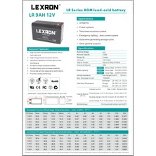 Lexron 12V 9AH Kuru Tip Akü