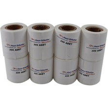 Etiketler , Hazır Al Hızlı Al Pp Termal Etiket 50MM x 30MM Ruloda 200 Li 8 Rulo Toplam 1600 Adet Phomemo M110 ile Uyumlu