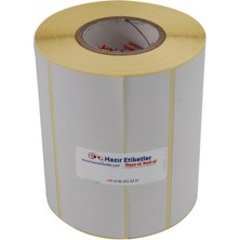 Etiketler , Hazır Al Hızlı Al Eko Termal Etiket 20MM x 40MM Ruloda 4000 Adet Yan Yana 5 Li