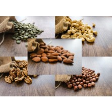 Zehre 5'li Avantaj Paketi 250 gr Çiğ Kabak Çekirdeği İçi + 250 gr Çiğ Badem İçi + 250 gr Çiğ Fındık İçi + 250 gr Ceviz İçi + 250 gr Çiğ Kaju