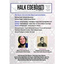 Halk Edebiyatı Dergisi Sayı: 58 Ocak - Şubat 2024