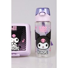 Kuromi Yeni Sezon Lisanslı Kuromı Trıtan Matara 700 ml ve 2 Katlı Beslenme Kabı Yemek Seti