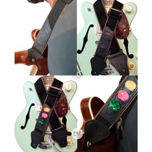 Penalı Gitar Askısı–elektro ve Akustik Gitarlar & Ukulele Için Uyumlu Ayarlanabilir Omuz Kayışı Prna Hediyeli