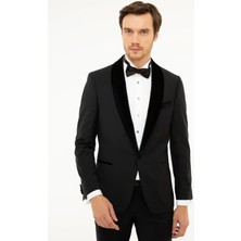 Cacharel Erkek Siyah Slim Fit Smokin Ceket 50207961-VR046