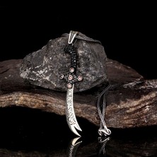 Hz Ali Zulfikar 925 Ayar Gümüş Erkek Kolye