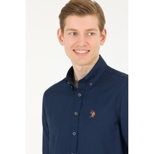 U.S. Polo Assn. Erkek Lacivert Gömlek Basic 50263099-VR033