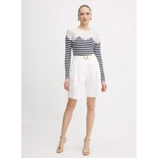 Just Cavalli Kırık Beyaz Kadın Şort 78PAD142