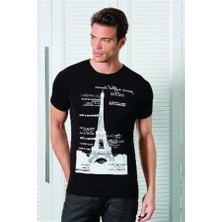 Berrak Kule Baskılı Erkek  T-Shirt 1043