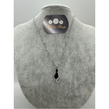 Stainles Steel Kedi Çelik Kolye