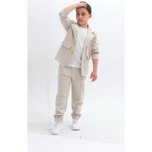 Zelhan Kids Erkek Çocuk Keten Takım Elbise