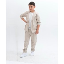 Zelhan Kids Erkek Çocuk Keten Takım Elbise