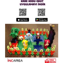 Incarea Wizard Block / Blockland 400 Parça Pixel Yaratıcı Tasarım Yapı Inşaa Seti Eğitici Oyuncak Minecraft