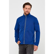 Erkek Fermuarlı Sweat Krem