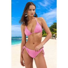 Tasarım Bikini Takımı Ergonomik Kesim Şık Detaylı Esnek Kumaş Uv Korumalı Su Sporları Için