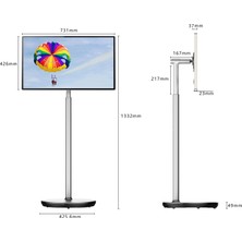 Thomson Go Plus 32UE5M45 32" 81 Ekran 4K Ultra HD Dokunmatik, Döndürülebilir, Tekerlekli, Taşınabilir Dahili Hoparlörlü Ekran,Tablet