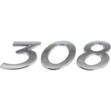 Peugeot 308 ( 308 - Peugeot ve Aslan Arma) Üçlü Yazı Seti