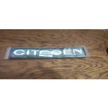 Citroen Bagaj Yazısı 2003 ve Sonrası C3 - C4 - C5 Citroen Arka Bagaj Yazısı Logo Krom 3m 3D