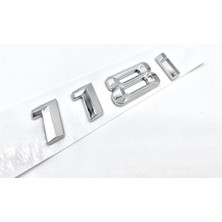 Bmw 118I Krom Bagaj Yazısı Ithal Ürün A++ Kalite