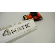 4 Matic Bagaj Gümüş Krom Abs 3m Yazı Logo Uyumlu