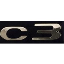 C3 Krom Bagaj Yazısı 3A 3D 3ABS