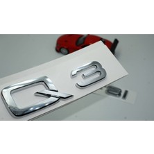 Audi Q3 30 Tfsi Krom Abs 3m 3D Bagaj Yazı Logo Uyumlu