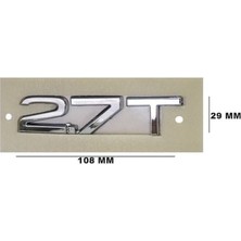 Audı A6 2.7 T Bagaj Yazısı (108MM-29MM) Uyumlu