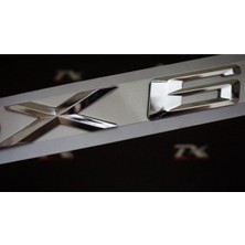 Bmw X6 Uyumlu Bagaj Krom Metal 3m 3D Yazı Logo