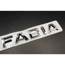 Skoda Uyumlu Fabia Krom Bagaj Yazısı