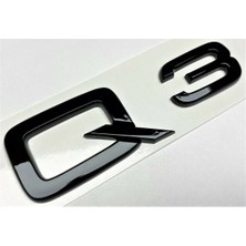 Audi Uyumlu Q3 Piano Black Bagaj Yazısı