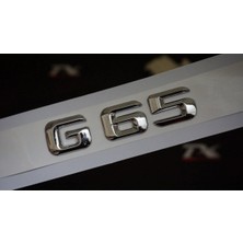 G65 Uyumlu Bagaj Krom Metal 3m 3D Yazı Logo