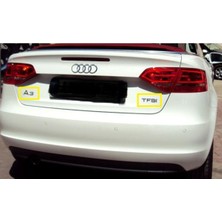 Audi Uyumlu A3 ve Tfsı Bagaj Yazısı Seti 2'li Paket 3m 3D Abs