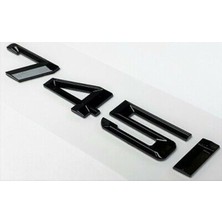 Bmw 745I Piano Black Bagaj Yazısı Ithal Ürün A++ Kalite